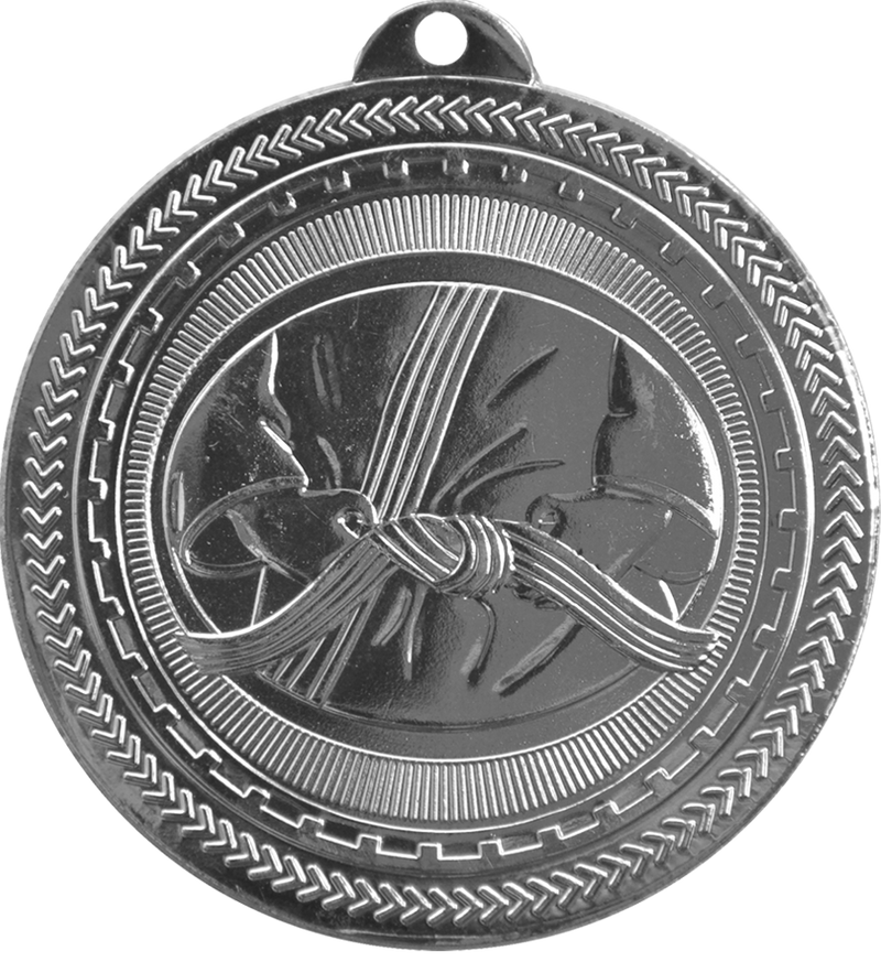 Silver BriteLazer Martial Arts Medal