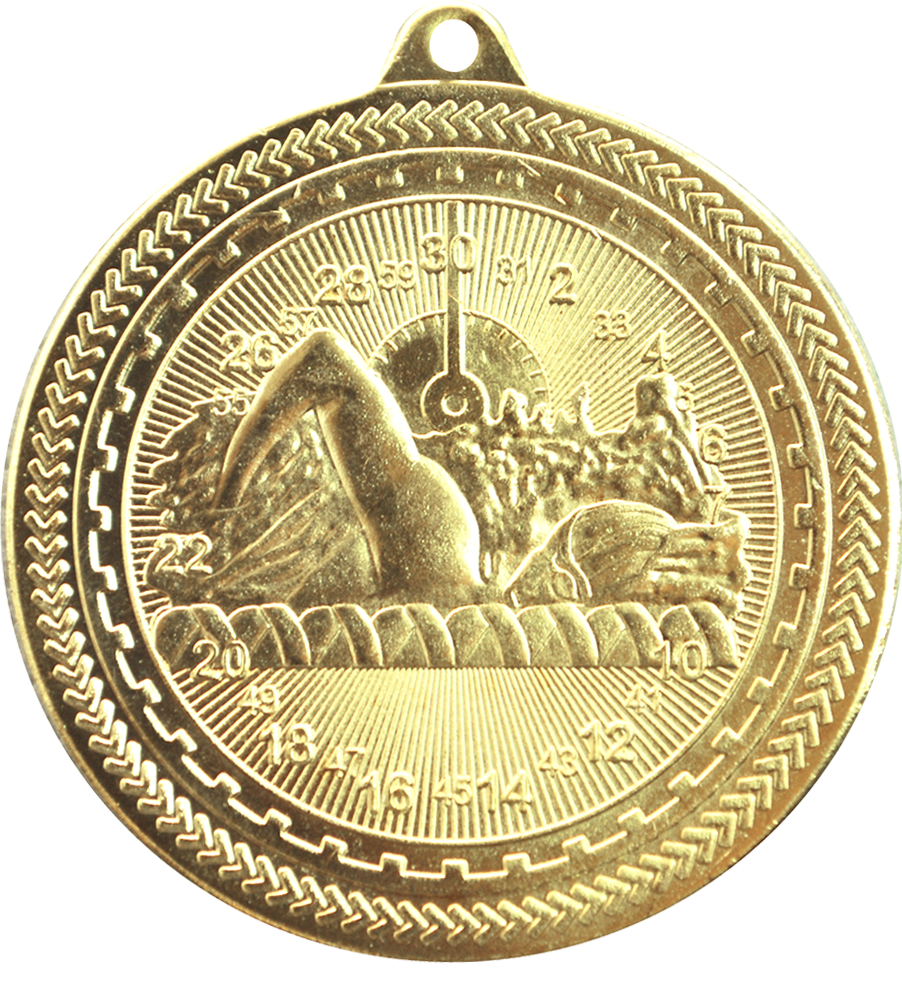 Gold BriteLazer Swimming Medal