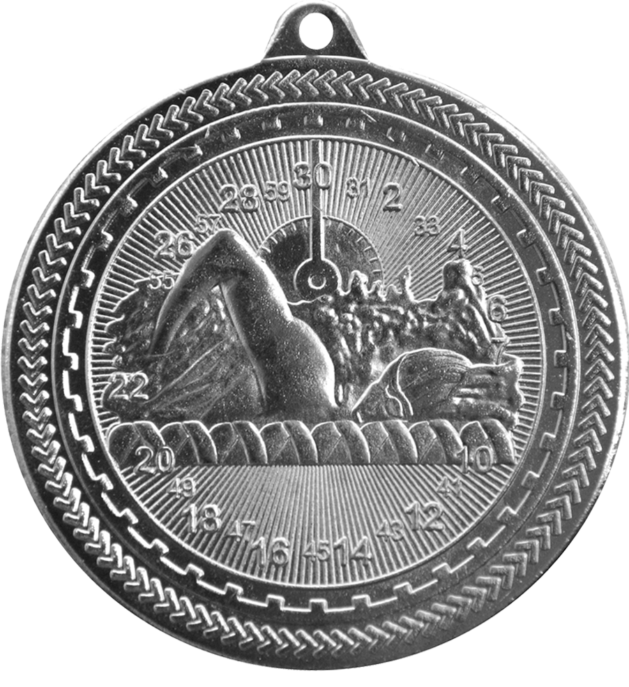 Silver BriteLazer Swimming Medal