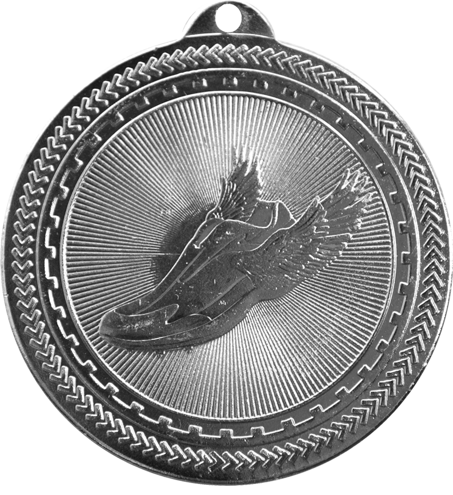 Silver BriteLazer Track Medal