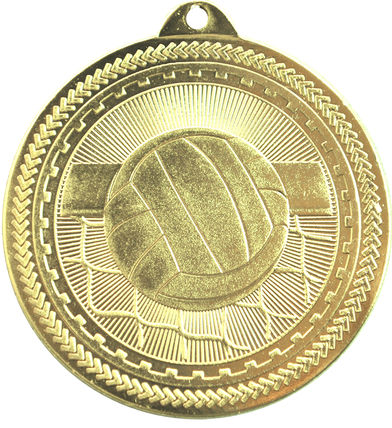 Gold BriteLazer Volleyball Medal