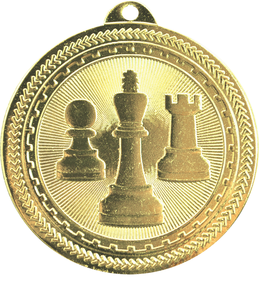 Gold BriteLazer Chess Medal