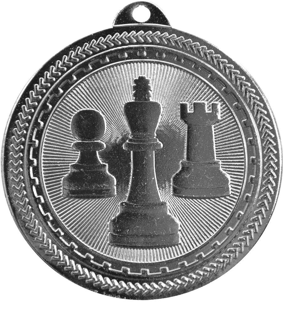 Silver BriteLazer Chess Medal