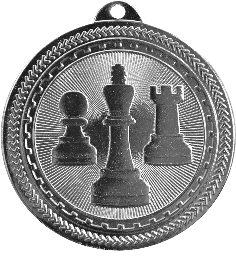 Silver BriteLazer Chess Medal