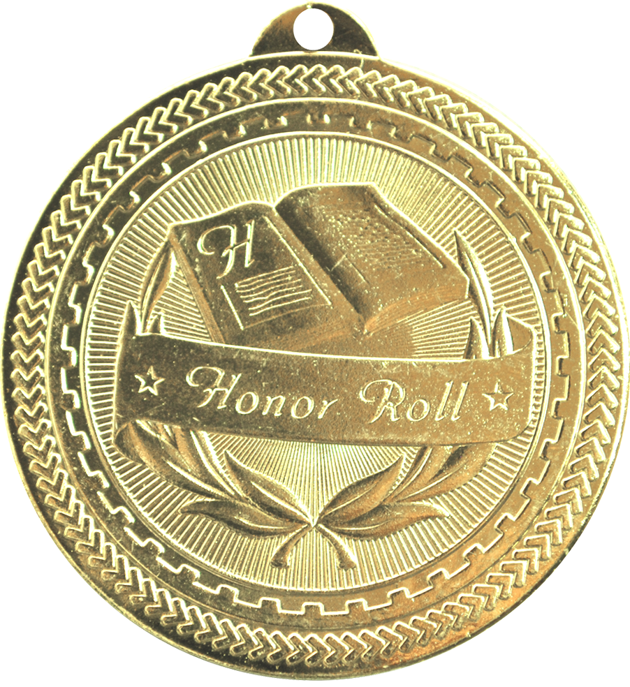 Gold BriteLazer Honor Roll Medal