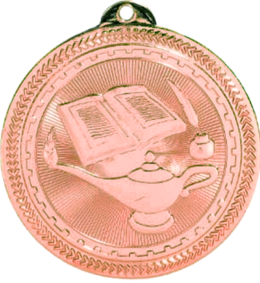 Bronze BriteLazer Lamp of Knowledge Medal