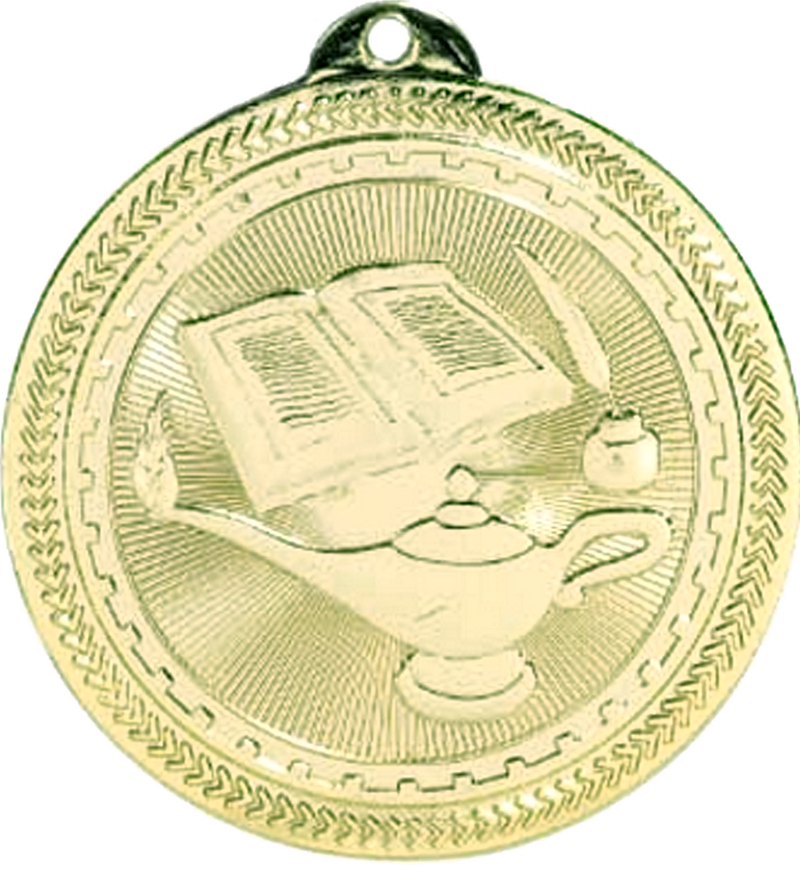 Gold BriteLazer Lamp of Knowledge Medal