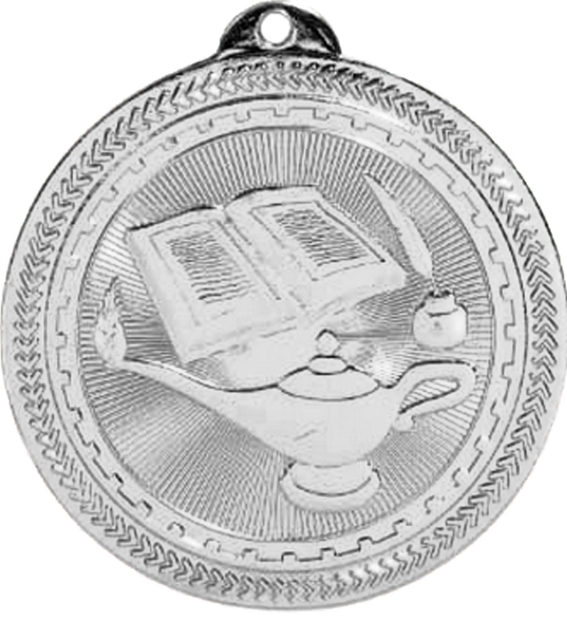 Silver BriteLazer Lamp of Knowledge Medal