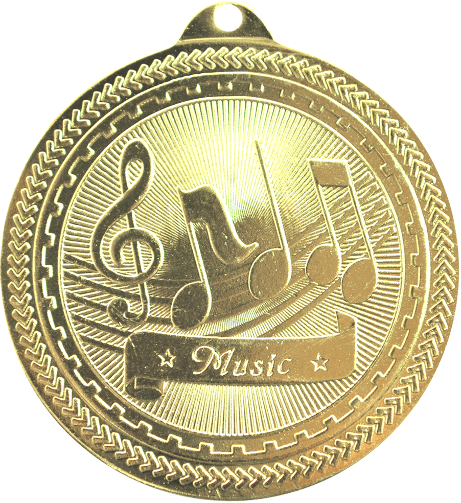 Gold BriteLazer Music Medal