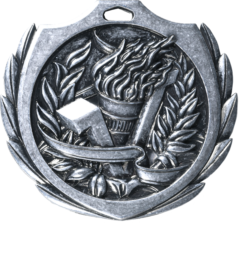 Silver Burst Wreath Victory Medal