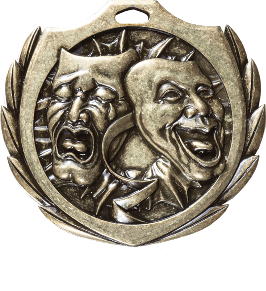 Burst Wreath Drama Medal