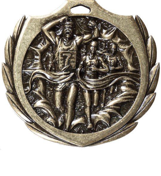 Burst Wreath Cross Country Medal