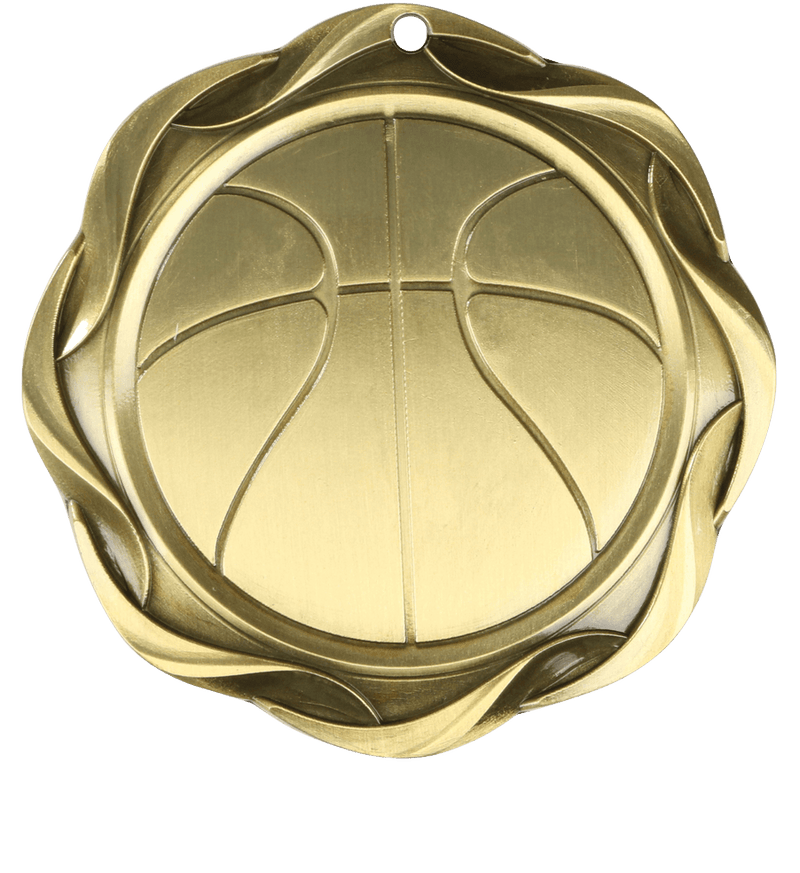 Gold Fusion Basketball Medal