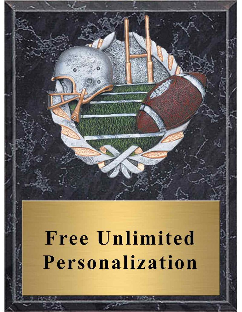 Black Marble Football Millennium Plaque