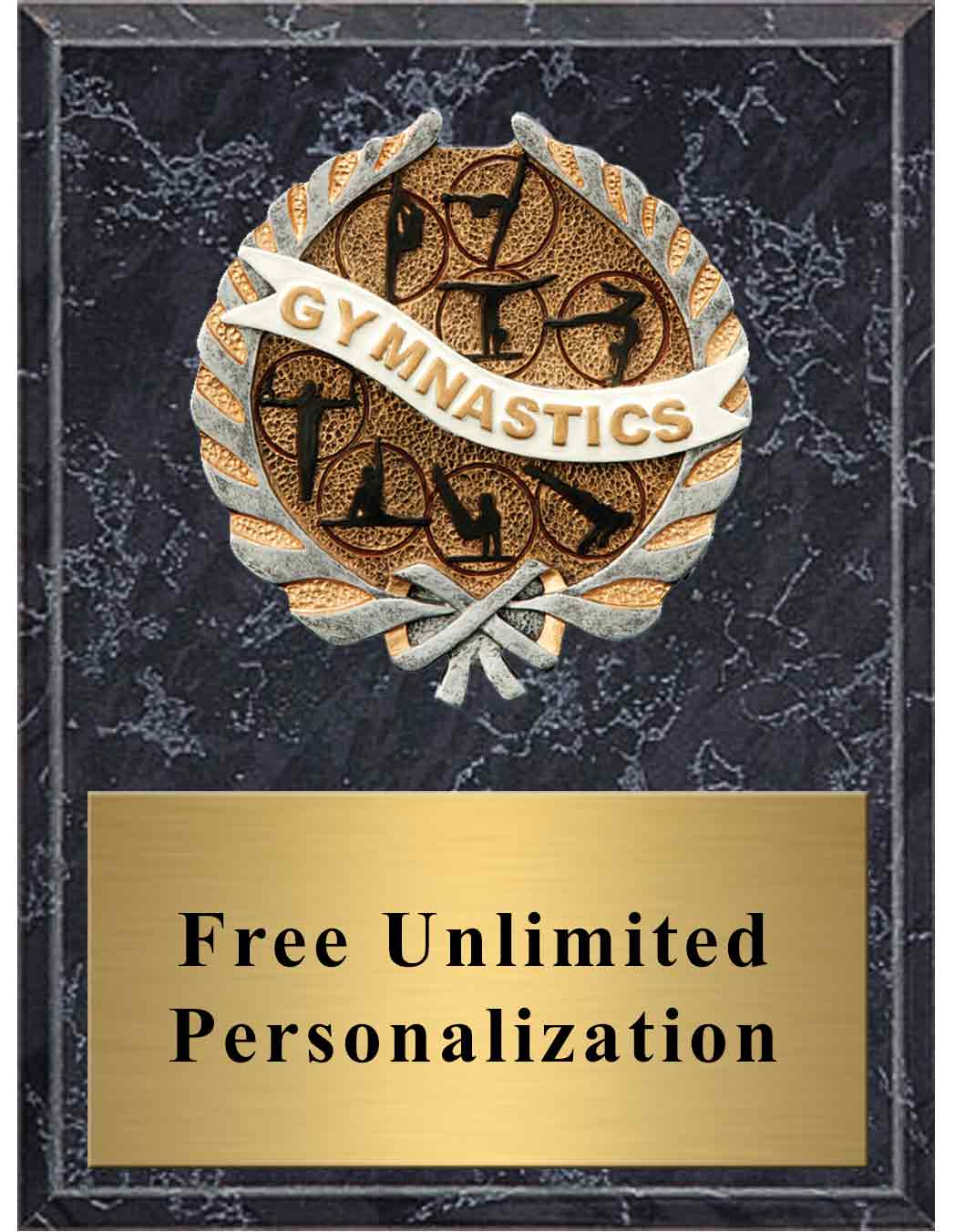 Black Marble Gymnastics Millennium Plaque