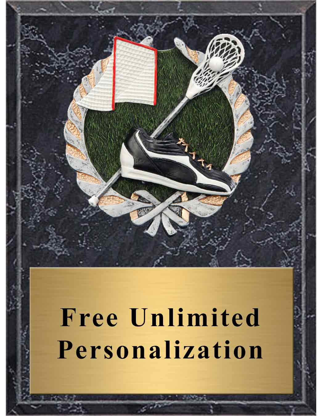 Black Marble Lacrosse Millennium Plaque