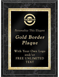 Classic Double Gold Border Plaques