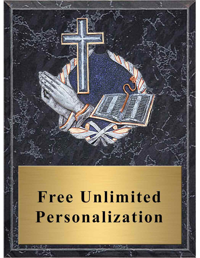 Black Marble Religion Millennium Plaque