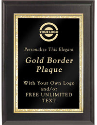 Classic Double Gold Border Plaques