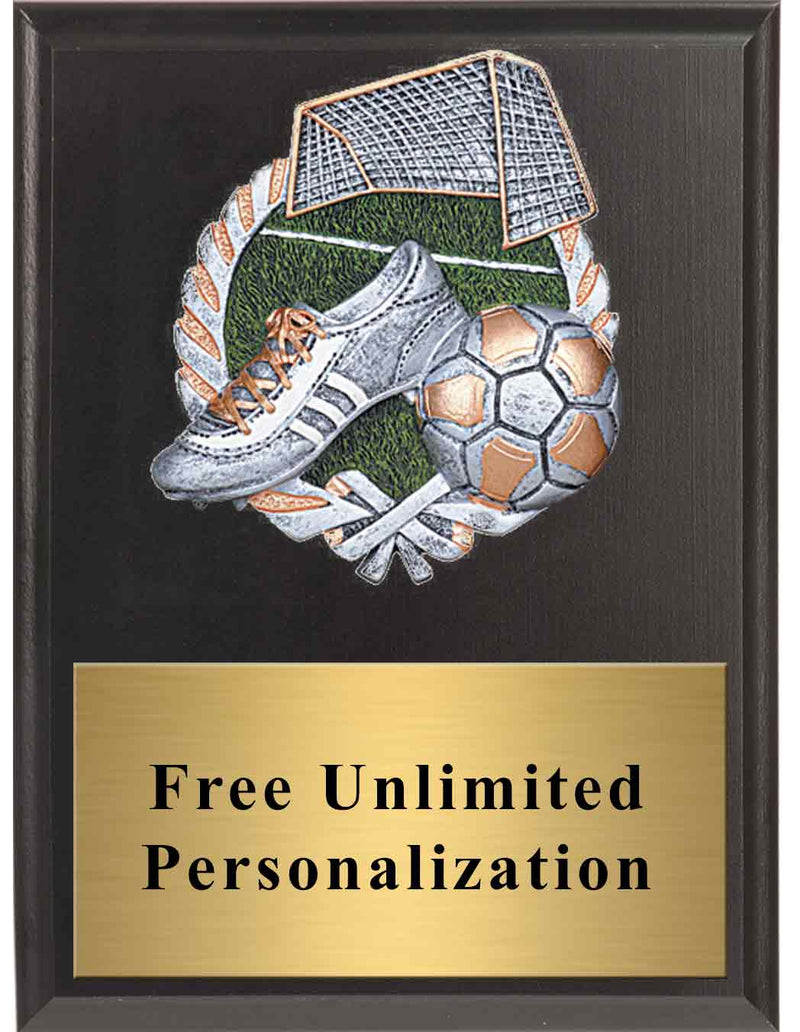 Black Soccer Millennium Plaque