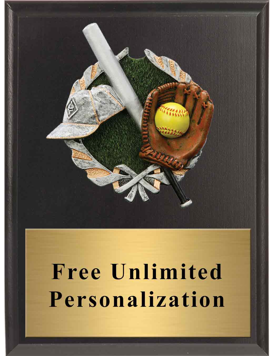 Black Softball Millennium Plaque