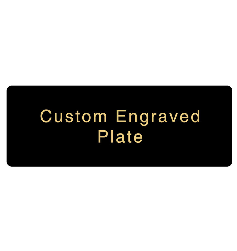 Engraved Trophy Plates - Black Gold