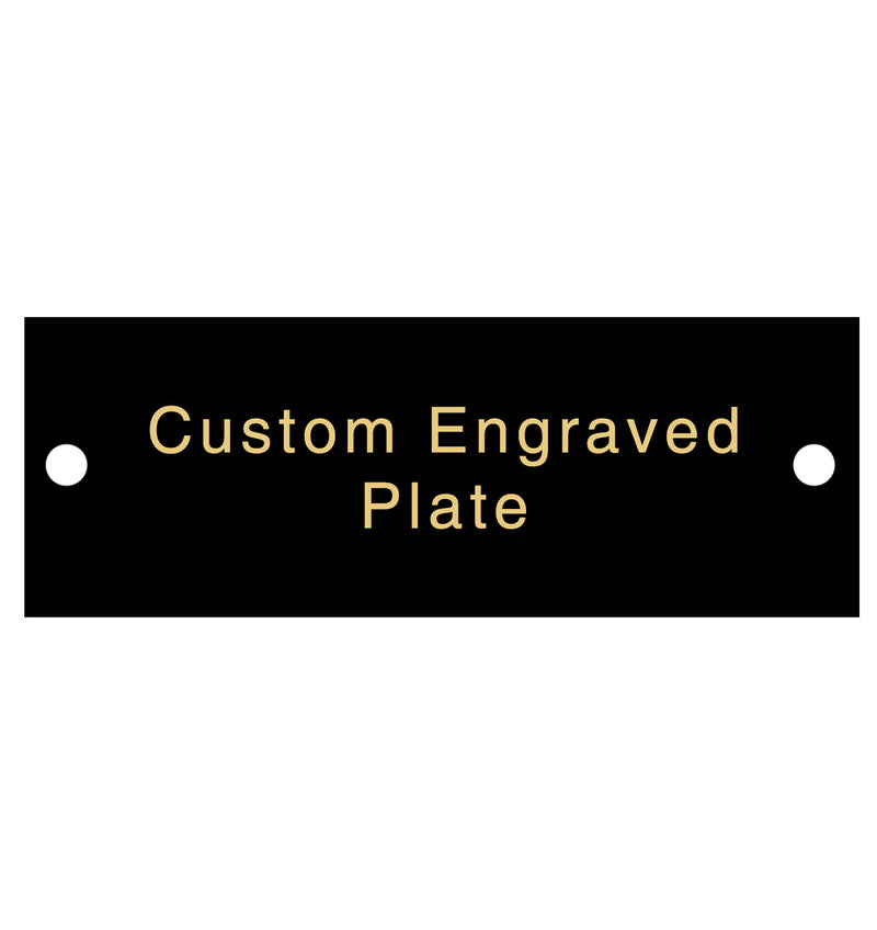 Engraved Trophy Plates - Black Gold