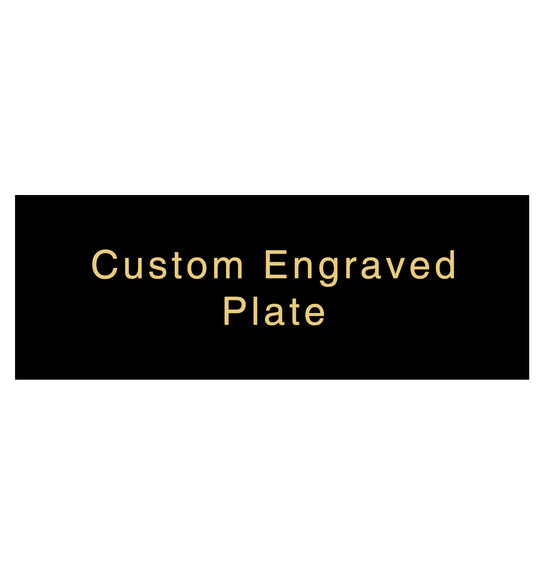 Engraved Trophy Plates - Black Gold