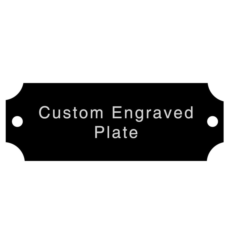 Engraved Trophy Plates - Black Silver