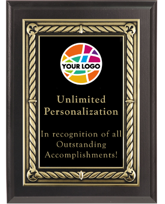 Color Printed Gold Rope Border Plaque