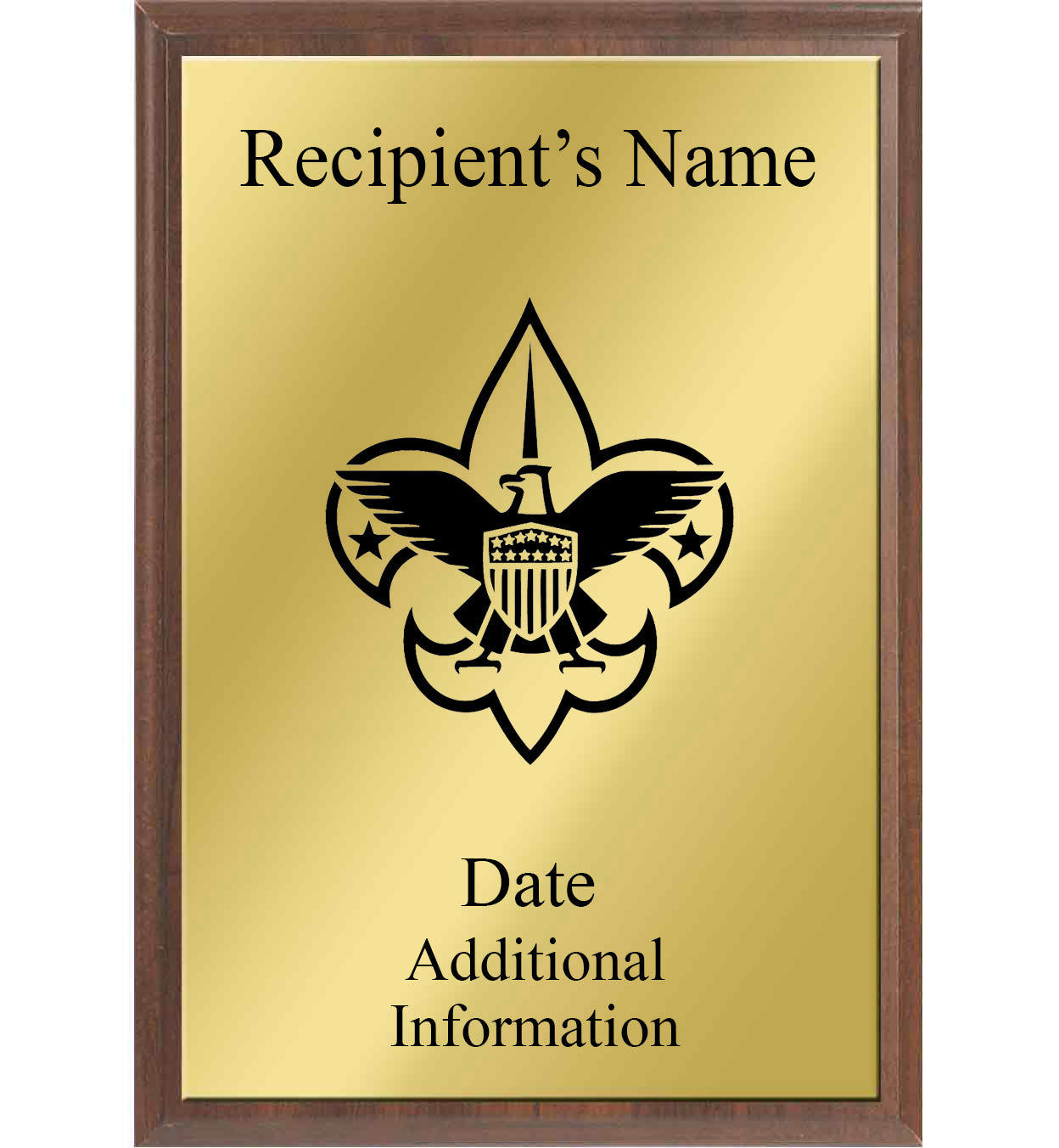 Boy Scout Silhouette Plaque