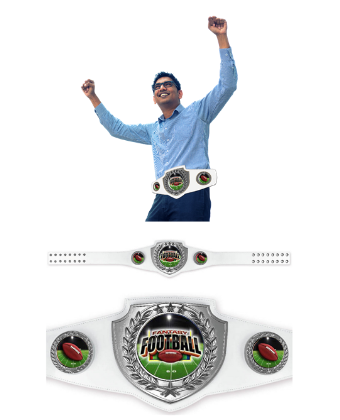 Fantasy Football League Shield Belt