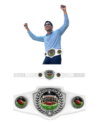 Fantasy Football League Shield Belt