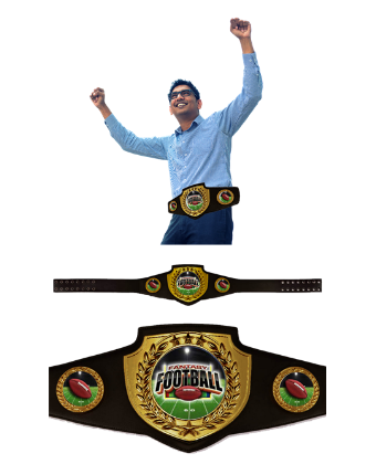 Fantasy Football League Shield Belt