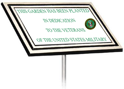 Color Printed Cast Aluminum Plaque w/ Stake