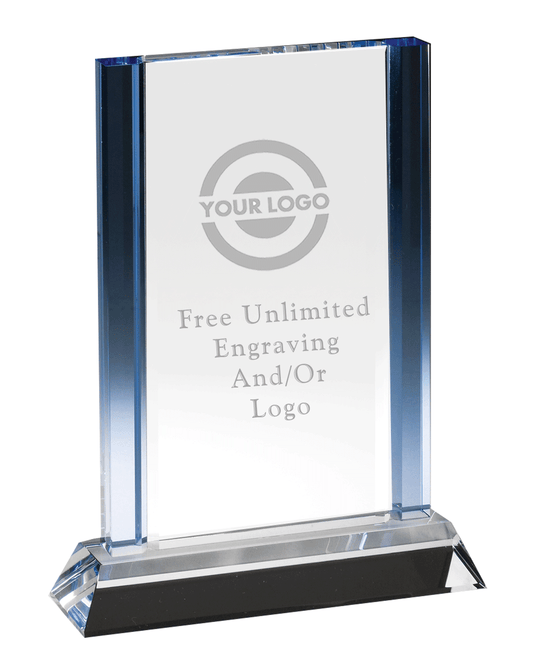 Cool Blue Rectangle Crystal