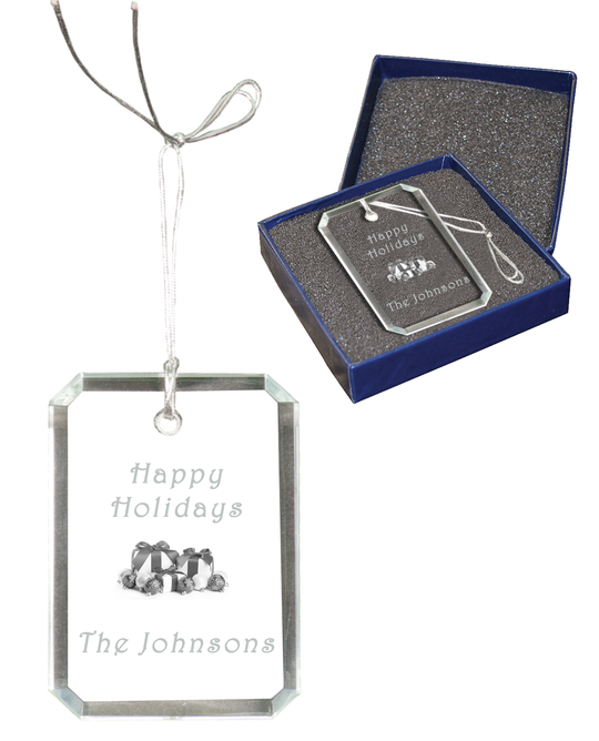 Premier Rectangle Crystal Ornament