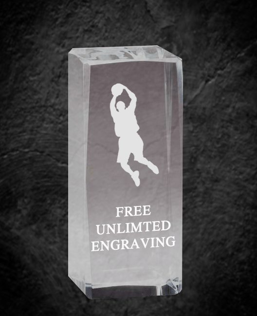 Basketball Optical Crystal Award