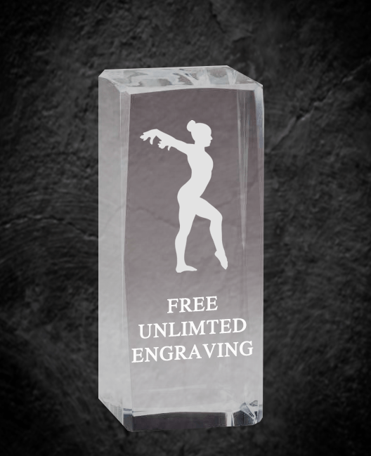 Gymnastics Optical Crystal Award