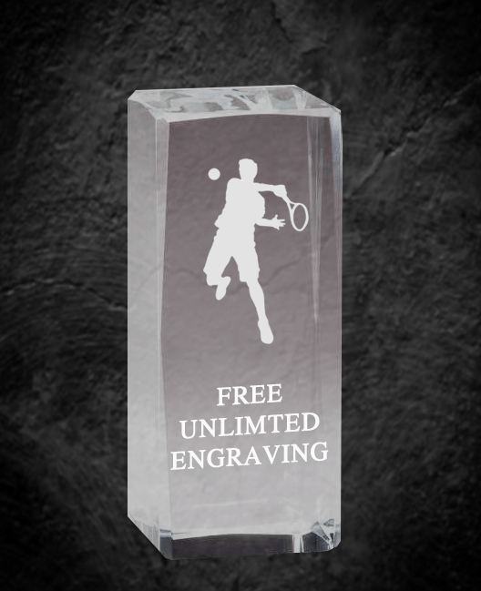 Tennis Optical Crystal Award