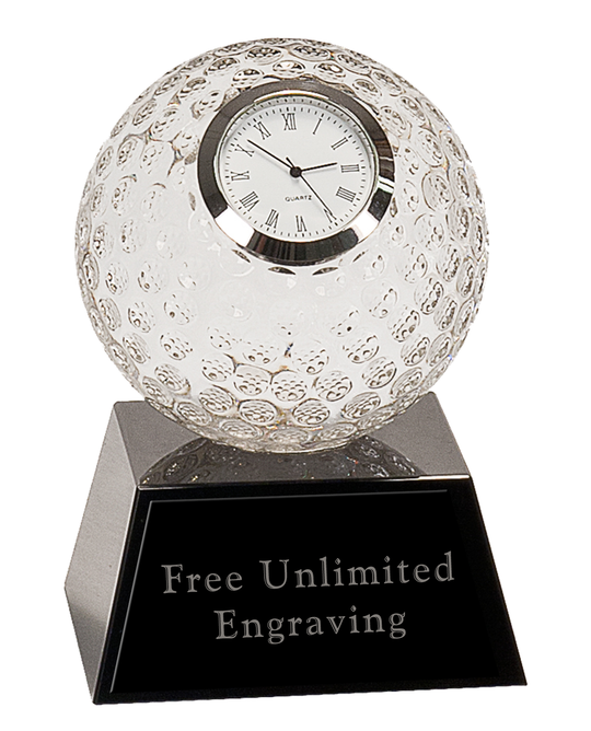 Crystal Golf Ball Clock