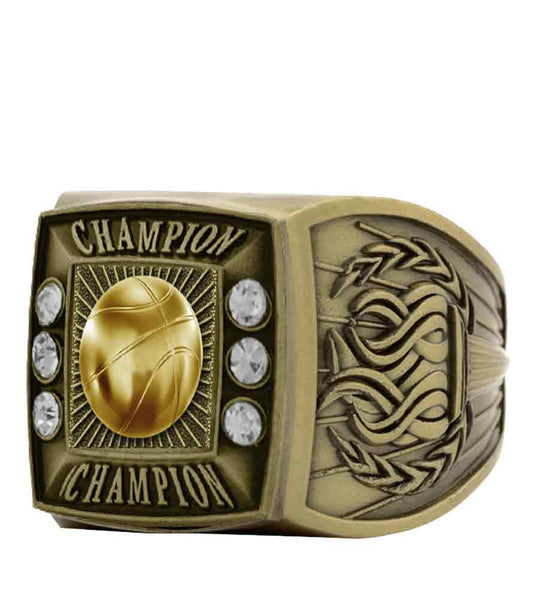Antique Gold Basketball Championship Ring