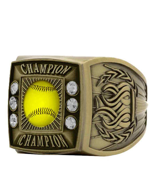 Antique Gold Softball Championship Ring