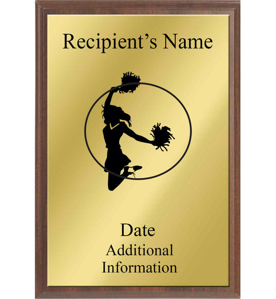 Cheer Silhouette Plaque