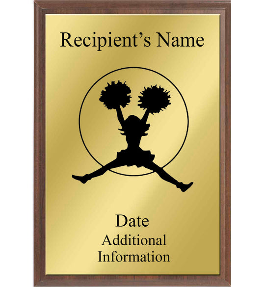 Cheerleading Silhouette Plaque