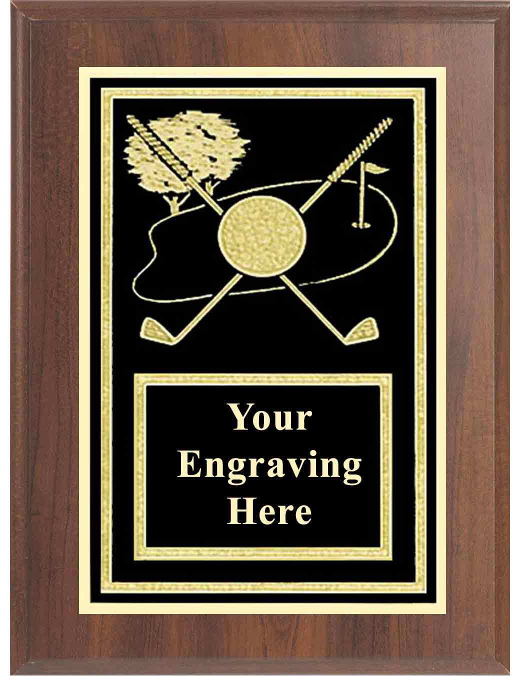 6x8 Cherry Golf Activity Plaque