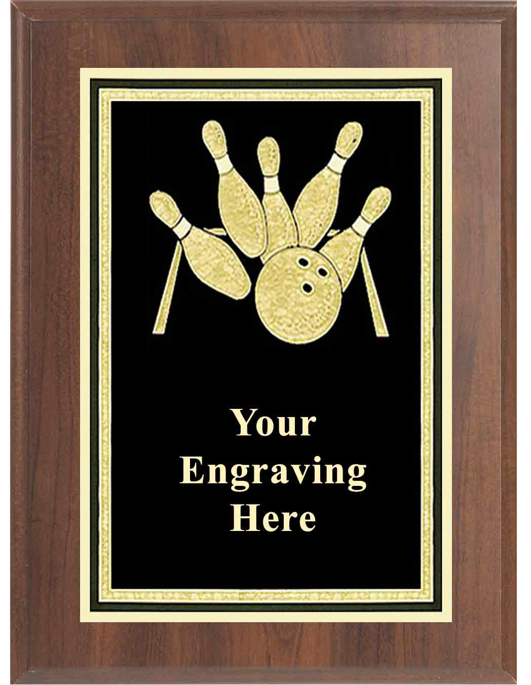 8x10 Cherry Bowling Activity Plaque