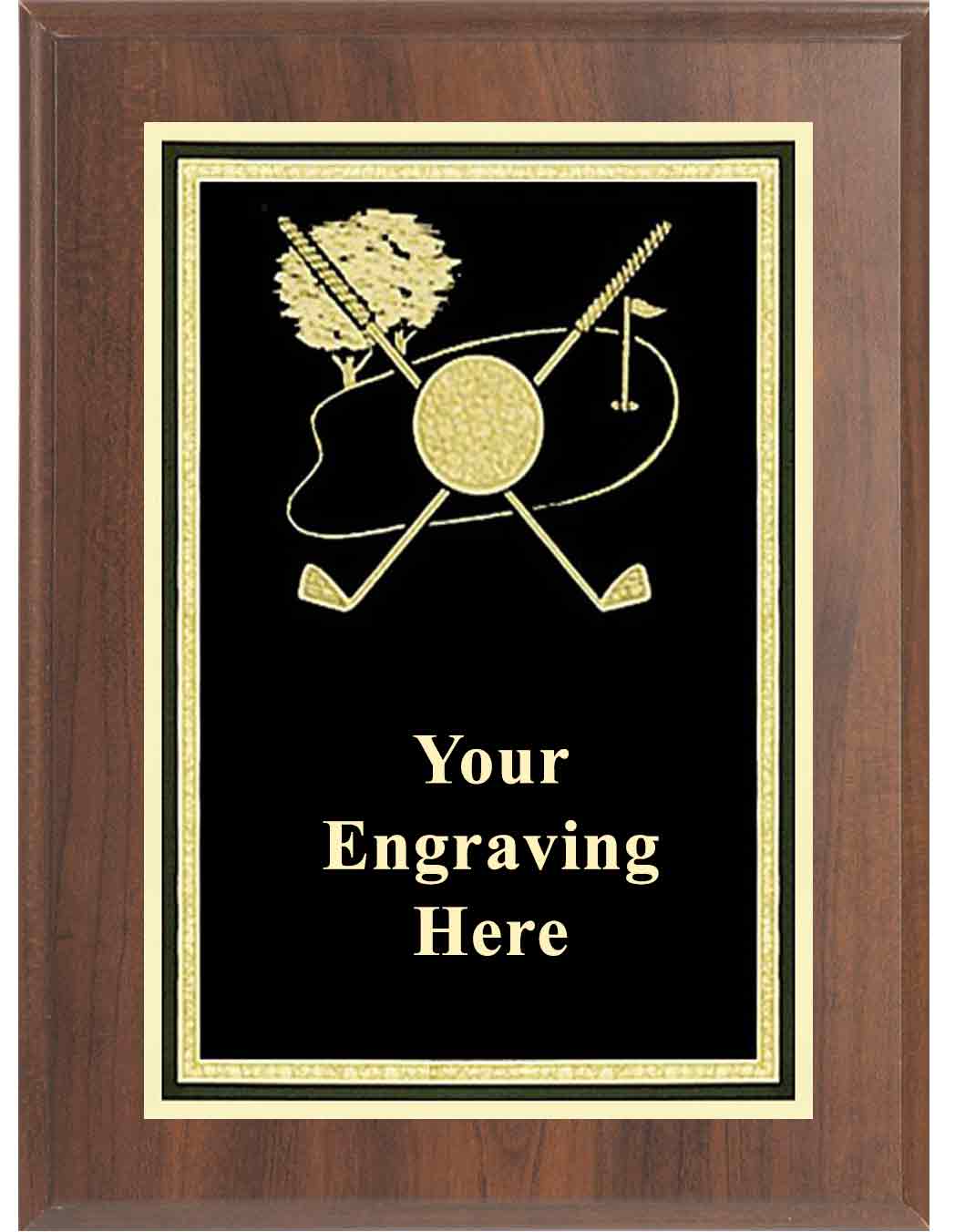 8x10 Cherry Golf Activity Plaque