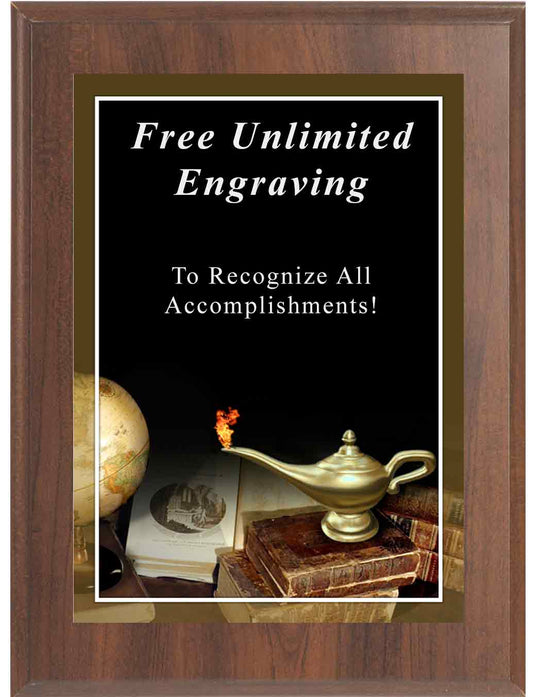 Lamp of Knowledge Photo Plaque