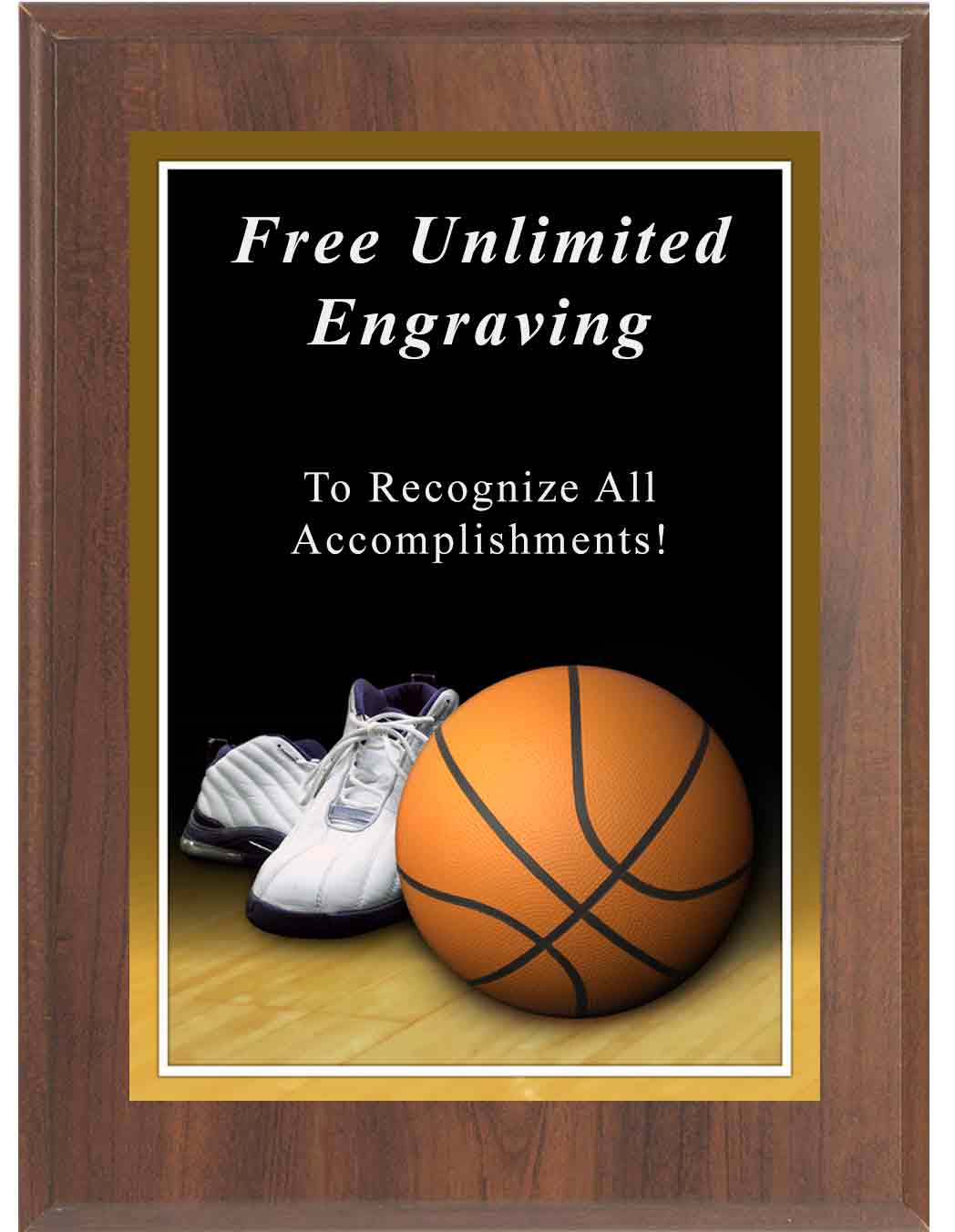 Cherry Sport Photo Basketball Plaque